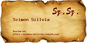 Szimon Szilvia névjegykártya